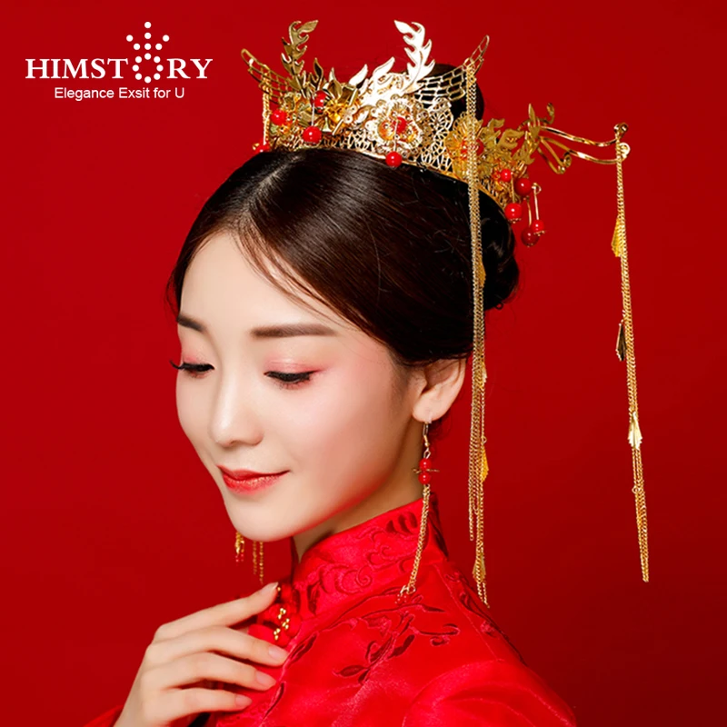 Himstory Chinese Traditional Bridal Hair Jewelry Phoniex Long Tassel Wedding Headdress Hair Accessories
Himstory Chinese Traditional Bridal Hair Jewelry Phoniex Long Tassel Wedding Headdress Hair Accessories