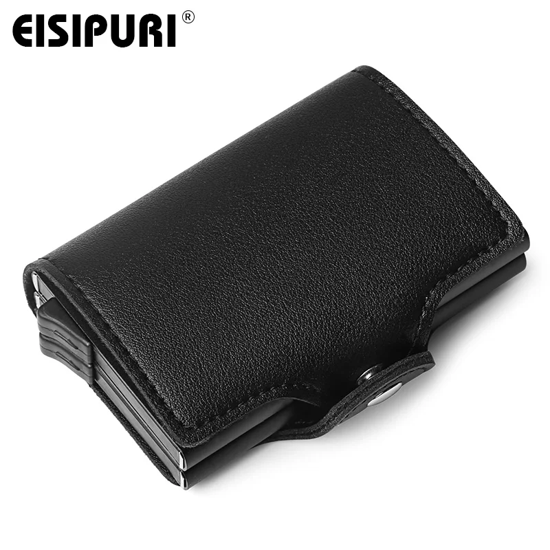 Men double Aluminum Leather Credit Card Holder RFID Metal Wallet Automatic pop up Anti-theft Purse Business ID Cardholder
Men double Aluminum Leather Credit Card Holder RFID Metal Wallet Automatic pop up Anti-theft Purse Business ID Cardholder