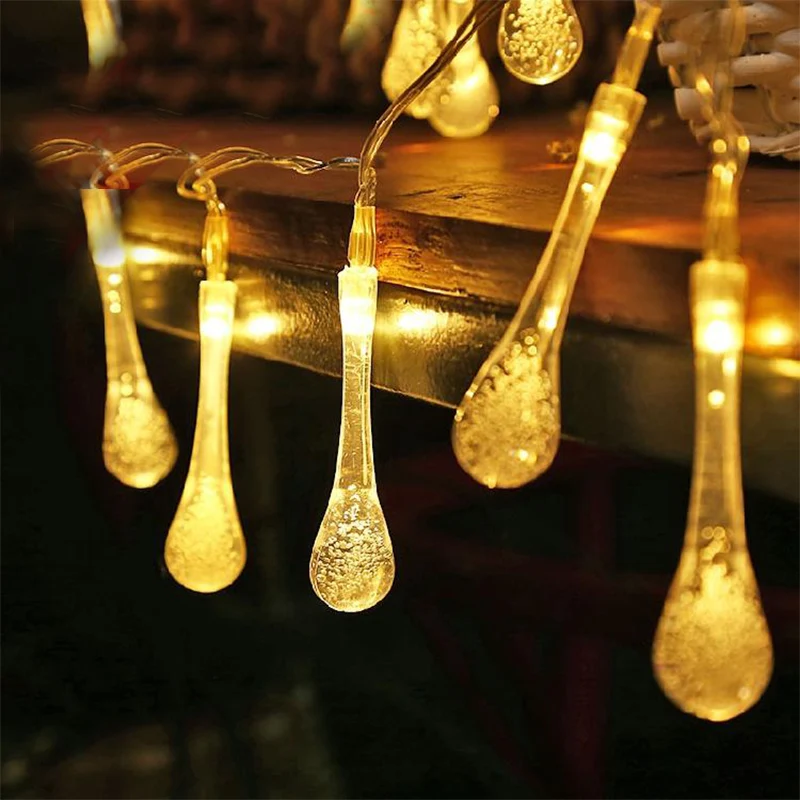 6.5M 30 Leds Colorful Raindrop Solar Lamp Waterproof Christmas Holiday Outdoor Garden Decoration Fairy Solar String Light
6.5M 30 Leds Colorful Raindrop Solar Lamp Waterproof Christmas Holiday Outdoor Garden Decoration Fairy Solar String Light