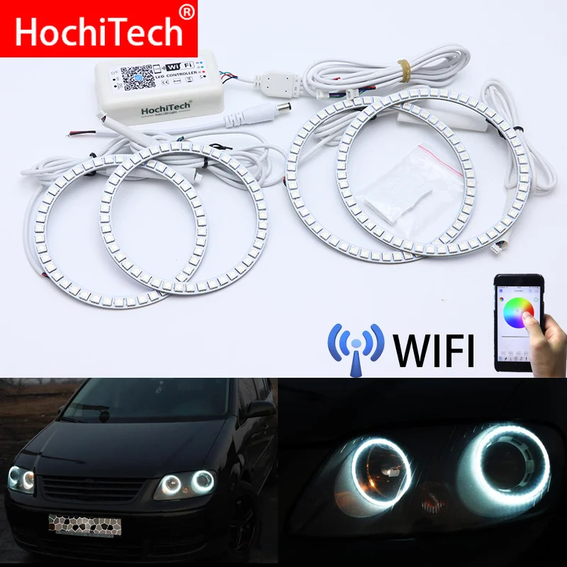 Wifi Wireless RGB Multi-Color LED Angel Eye Rings Day Light DRL for Volkswagen Touran 2004 2005 2006 2007
Wifi Wireless RGB Multi-Color LED Angel Eye Rings Day Light DRL for Volkswagen Touran 2004 2005 2006 2007