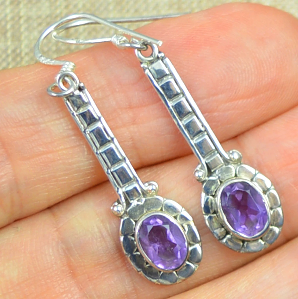 Серьги ручной работы из натурального аметиста, 100% твердое серебро 925 пробы AE0073
Серьги ручной работы из натурального аметиста, 100% твердое серебро 925 пробы AE0073