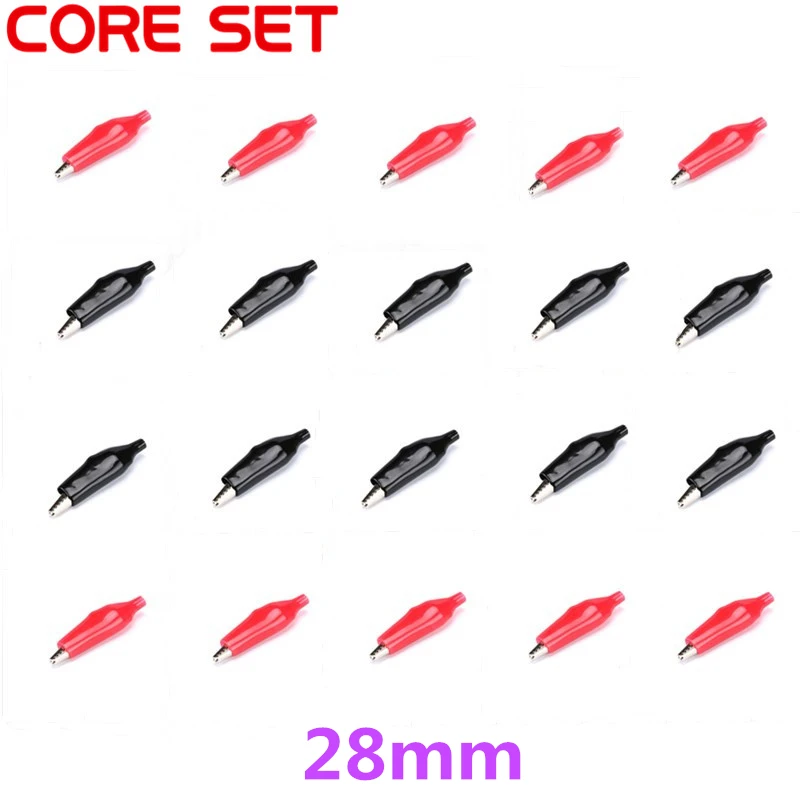 20PCS/Lot 28MM/35MM/45MM Alligator Clip Electrical Clamp Alligator Clip Probe Metal For Test Meter Black And Red
20PCS/Lot 28MM/35MM/45MM Alligator Clip Electrical Clamp Alligator Clip Probe Metal For Test Meter Black And Red