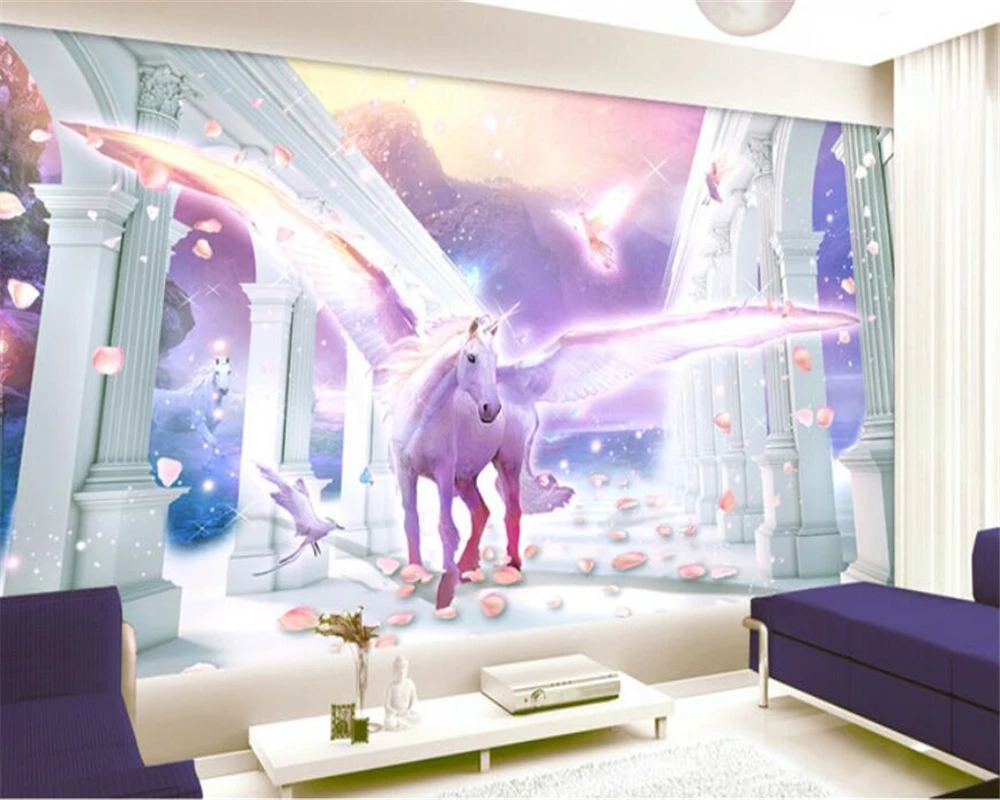 European Roman column flying unicorn Pegasus petal background wall paper home decor papel de parede 3d wallpaper mural
European Roman column flying unicorn Pegasus petal background wall paper home decor papel de parede 3d wallpaper mural