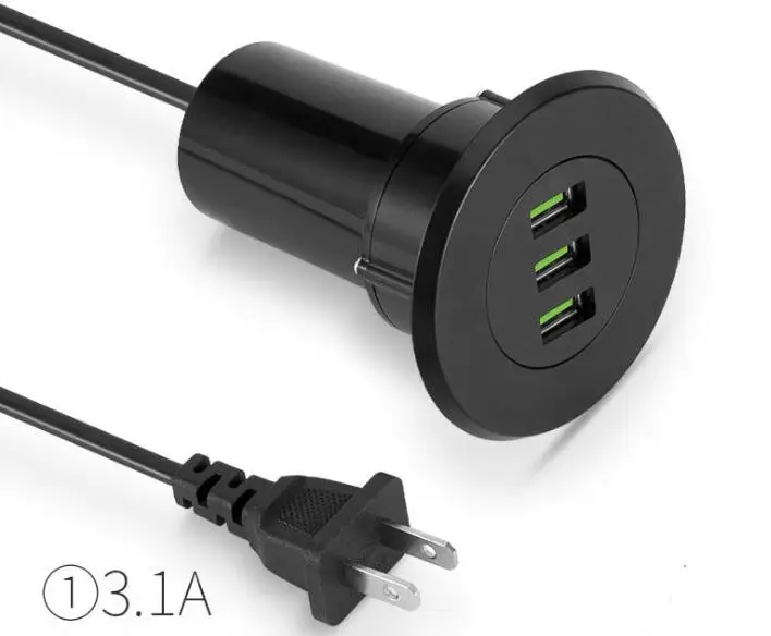 Round desk multi-port USB simple charging socket for sofa desk 3.1A fast charge
Round desk multi-port USB simple charging socket for sofa desk 3.1A fast charge