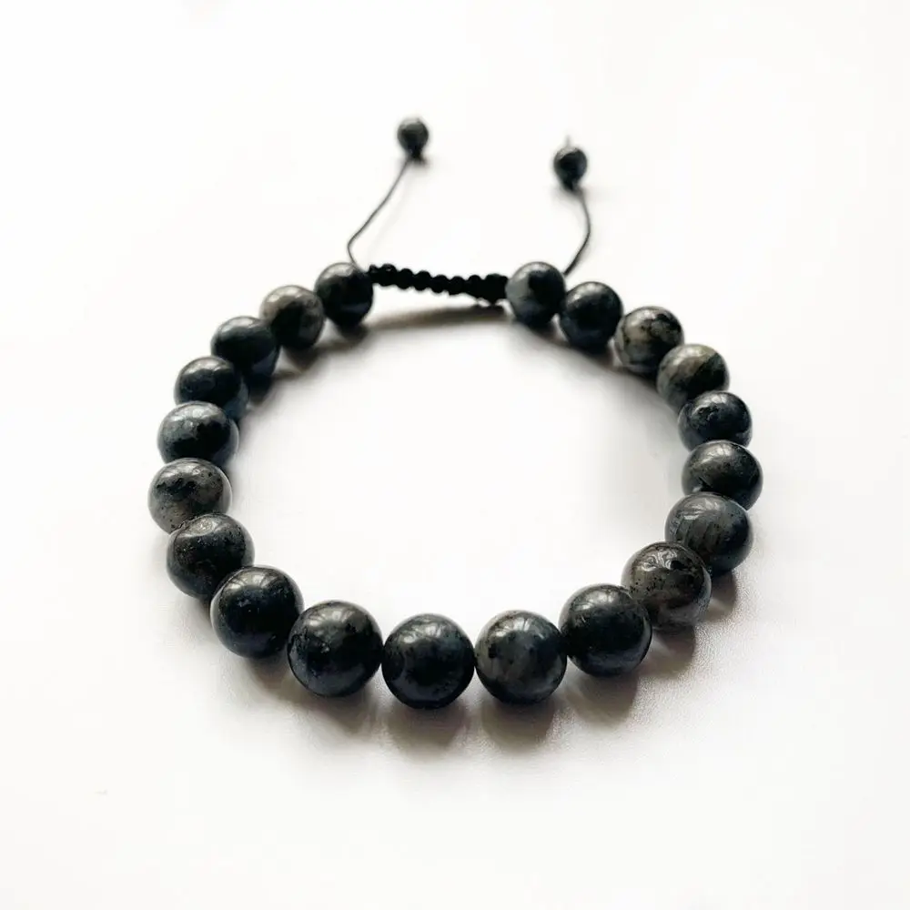 Black Labradorite Stone Bracelet Natural Beads Round Balls Handmade Knots Flash Stone Healing Crystal Jewelry 8MM
Black Labradorite Stone Bracelet Natural Beads Round Balls Handmade Knots Flash Stone Healing Crystal Jewelry 8MM