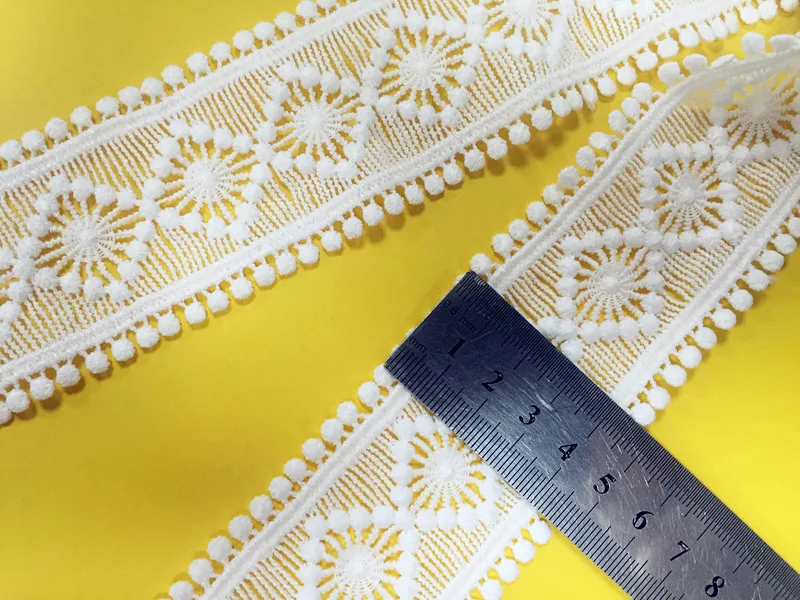 4.7cm 1.85" wide 10 yard ivory embroidered tapes lace trim ribbon clothing dress skirt fabric 1116159QL4K188
4.7cm 1.85" wide 10 yard ivory embroidered tapes lace trim ribbon clothing dress skirt fabric 1116159QL4K188