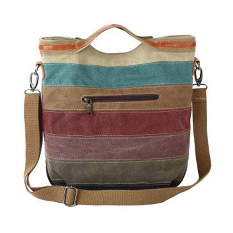 Female Single Shoulder Handbags Ladies Large Capacity Tote Striped Printed Casual Women Canvas Beach Bags
Female Single Shoulder Handbags Ladies Large Capacity Tote Striped Printed Casual Women Canvas Beach Bags