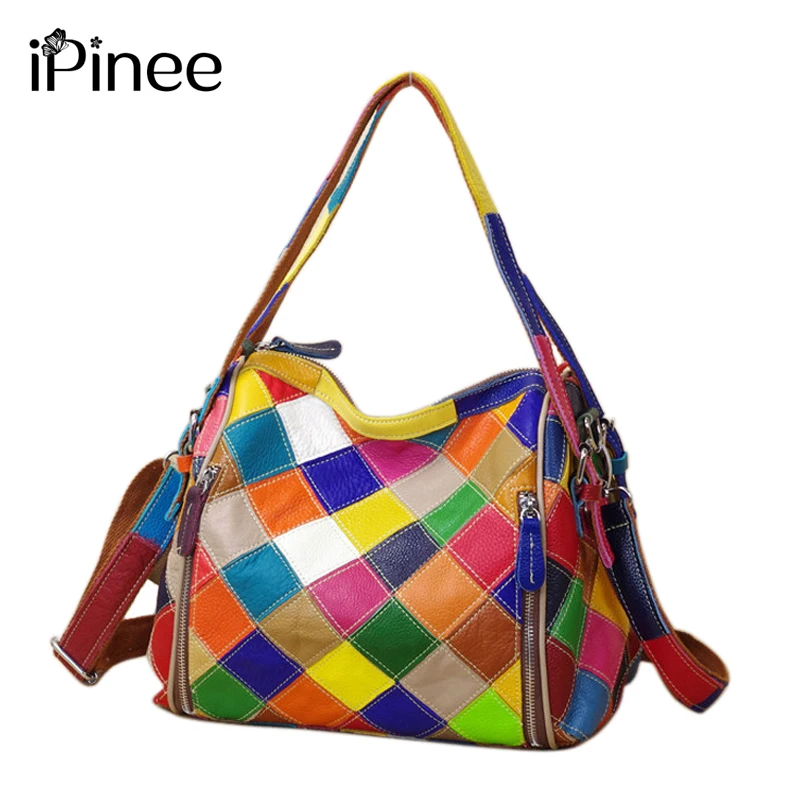 iPinee Personality Fashion Women Messenger Bags Famous Brand Color Block Bag Genuine Leather Cowhide Handbags Popular 2018
iPinee Personality Fashion Women Messenger Bags Famous Brand Color Block Bag Genuine Leather Cowhide Handbags Popular 2018