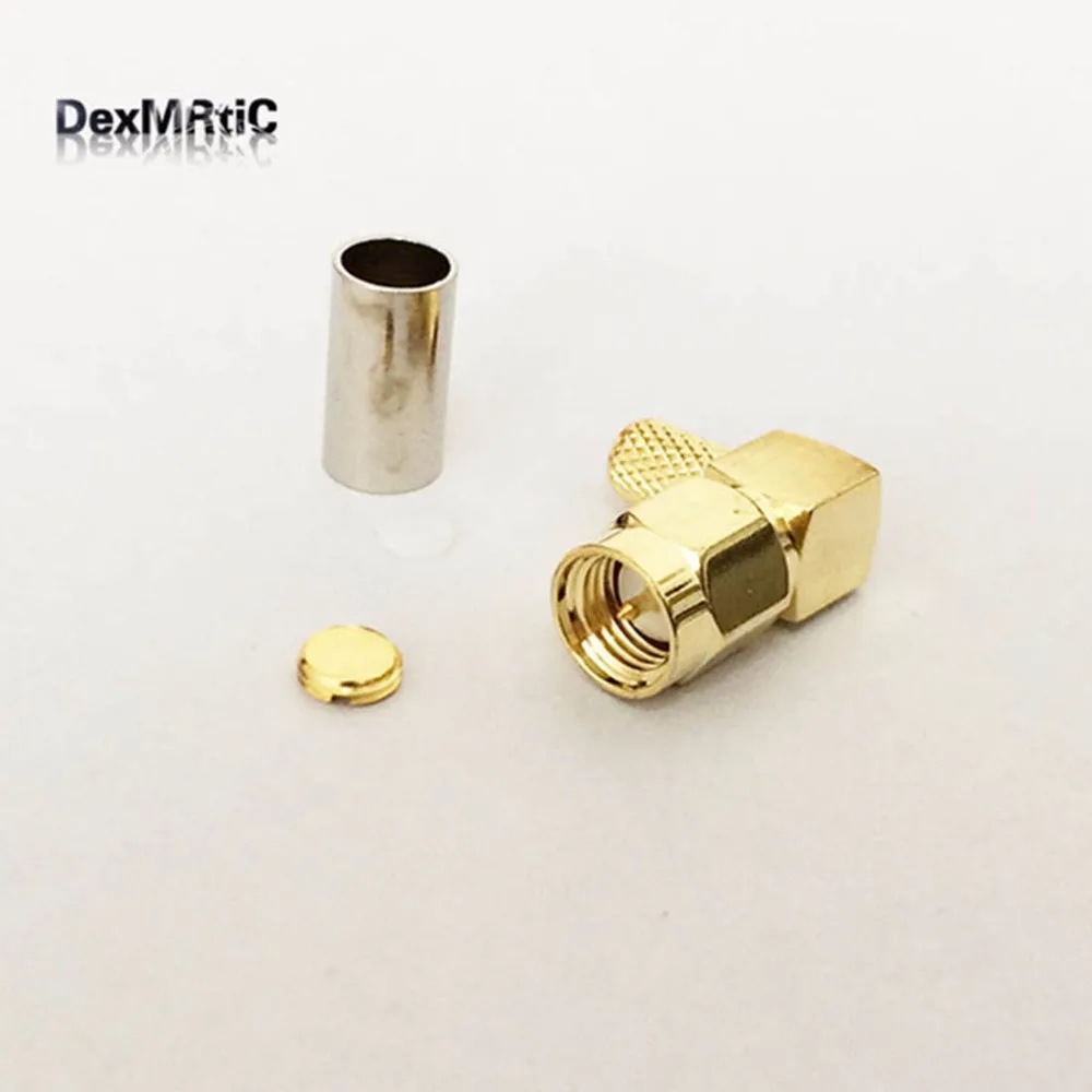 1pc New RF SMA Male Plug Connector Right Angle Type Crimp For RG58 LMR195 Cable Fast Ship
1pc New RF SMA Male Plug Connector Right Angle Type Crimp For RG58 LMR195 Cable Fast Ship
