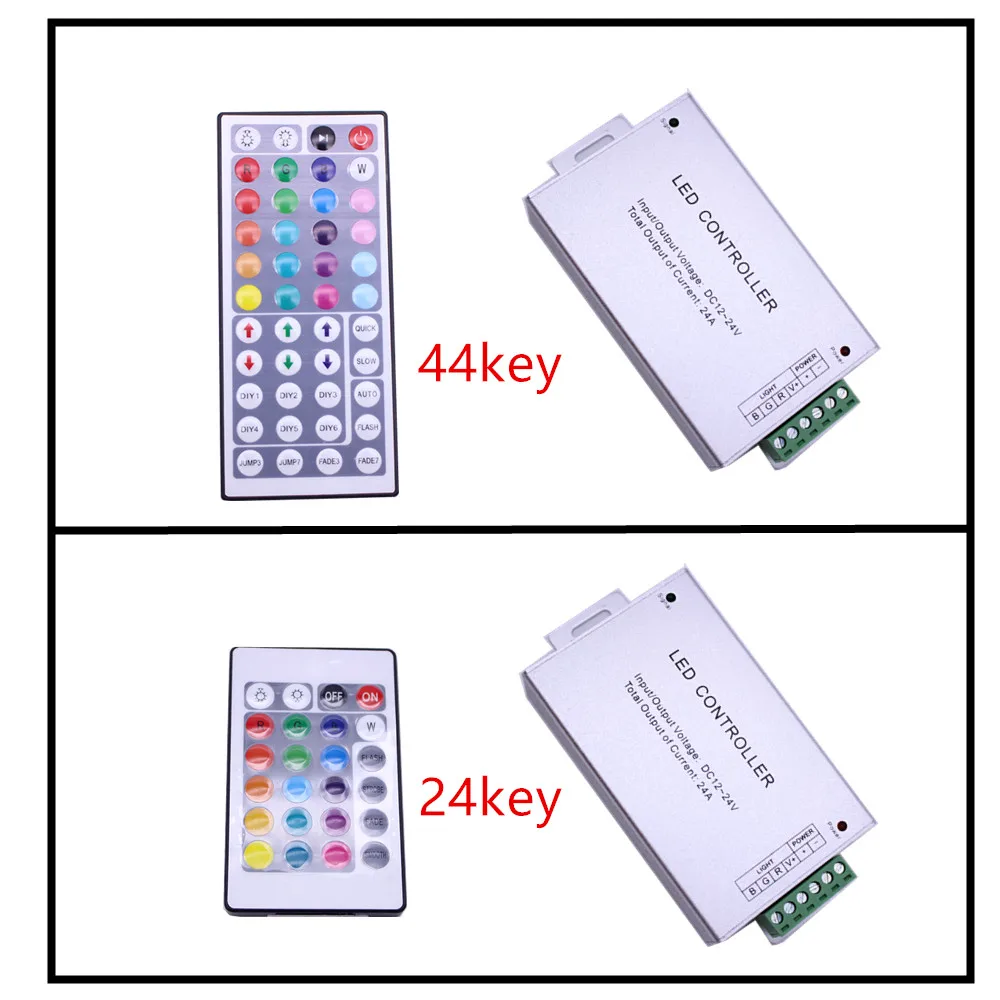 Светодиодный контроллер RGB, 24 а, 24 клавиши, 44 клавиши, ИК беспроводной пульт дистанционного управления, пластик + алюминий, 12 в-24 В постоянного тока для светодиодной ленсветильник 5050 / 3528 RGB
Светодиодный контроллер RGB, 24 а, 24 клавиши, 44 клавиши, ИК беспроводной пульт дистанционного управления, пластик + алюминий, 12 в-24 В постоянного тока для светодиодной ленсветильник 5050 / 3528 RGB