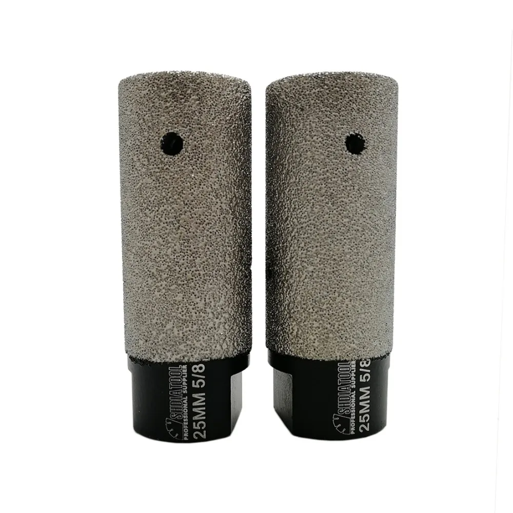DIATOOL 2pcs Dia 25mm 5/8-11 Thread Vacuum Brazed Diamond Finger Bits For Tile Stone Countertop Milling Bits Enlarge Shape Hole
DIATOOL 2pcs Dia 25mm 5/8-11 Thread Vacuum Brazed Diamond Finger Bits For Tile Stone Countertop Milling Bits Enlarge Shape Hole