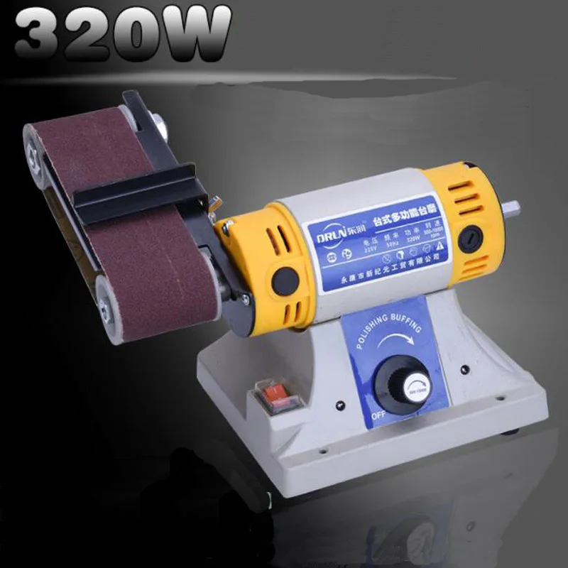 220V 320W desktop multi-function electric Belt Sander table grinder sander polishing Grinding machine
220V 320W desktop multi-function electric Belt Sander table grinder sander polishing Grinding machine