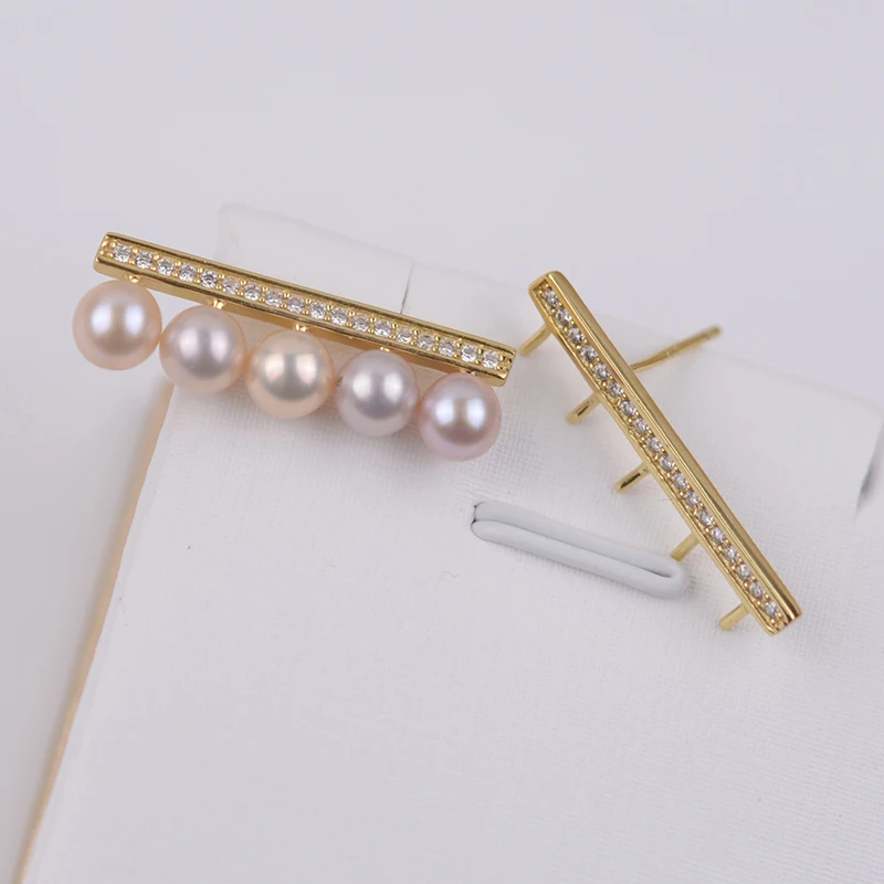 Handmade Women DIY Pearl Earrings Holder For 5 Pieces Pearl S925 Sterling Silver Earrings Jewelry Findings 3Pairs/Lot
Handmade Women DIY Pearl Earrings Holder For 5 Pieces Pearl S925 Sterling Silver Earrings Jewelry Findings 3Pairs/Lot