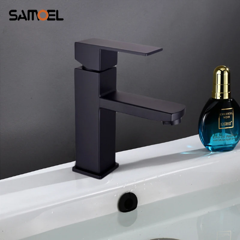 SUS Stainless Steel Economic Black Bathroom Sink Faucet Modern Square Lavatory Basin Mixer Taps B3323
SUS Stainless Steel Economic Black Bathroom Sink Faucet Modern Square Lavatory Basin Mixer Taps B3323