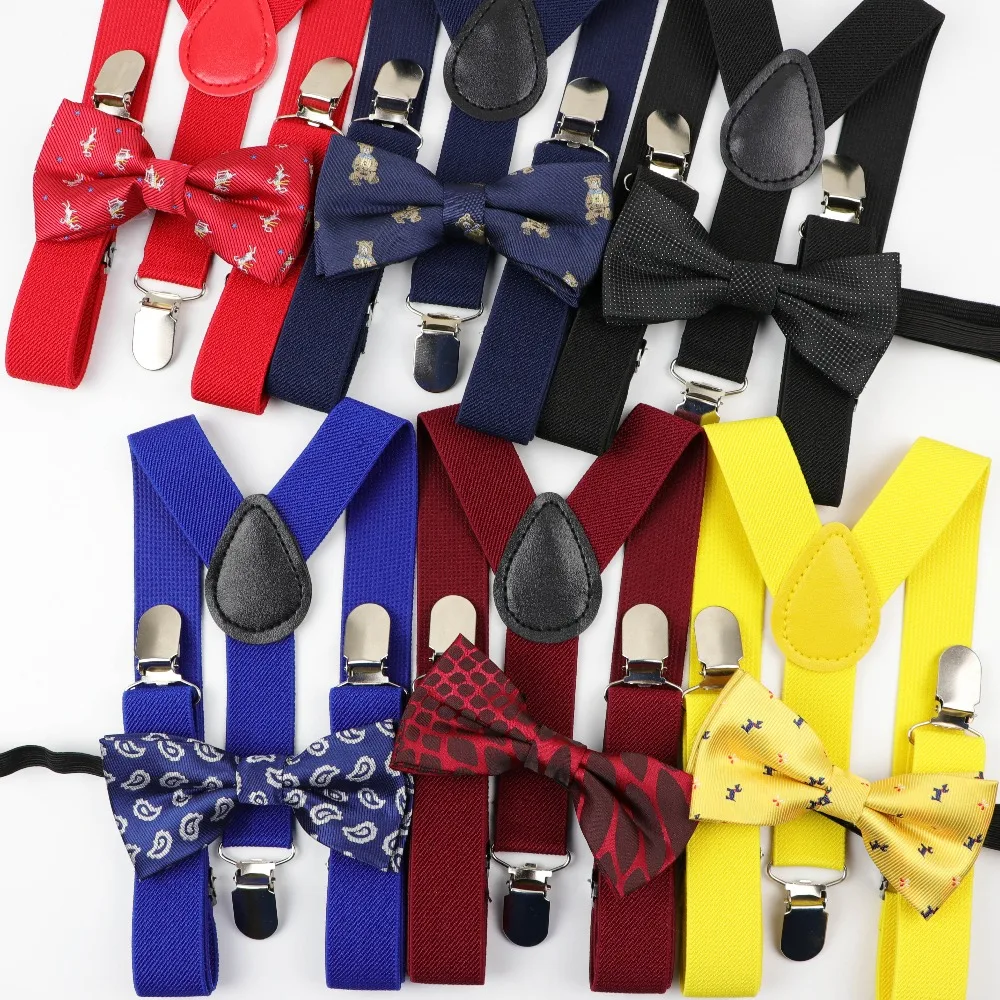 Cartoon Children Belt Bowtie Set Baby Boys Suspenders Polyester Y-Back Braces Two Colors Bow Tie Adjustable Elastic Kids
Cartoon Children Belt Bowtie Set Baby Boys Suspenders Polyester Y-Back Braces Two Colors Bow Tie Adjustable Elastic Kids