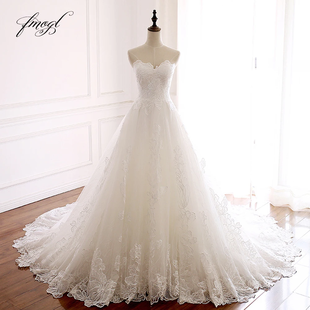 Fmogl Vestido De Noiva Sweetheart Lace Wedding Dresses Appliques Sexy Backless Off The Shoulder A Line Bridal Dress
Fmogl Vestido De Noiva Sweetheart Lace Wedding Dresses Appliques Sexy Backless Off The Shoulder A Line Bridal Dress
