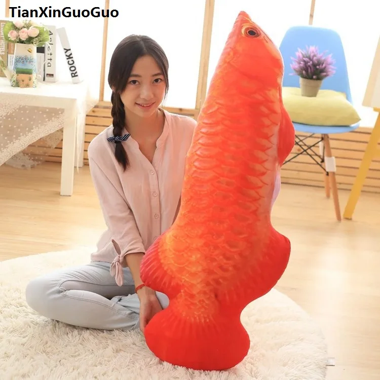 large 120cm cartoon red fish plush toy soft doll throw pillow birthday gift s0177
large 120cm cartoon red fish plush toy soft doll throw pillow birthday gift s0177