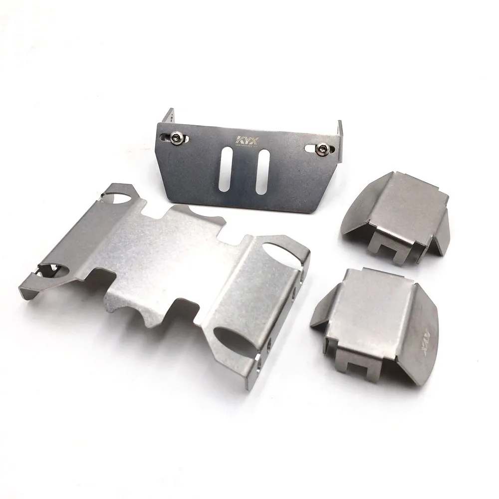 KYX Racing Stainless Steel Frame Protector & Skid Plate Chassis Guard & Axle Protective Plate for RC Crawler Car Axial SCX10 II
KYX Racing Stainless Steel Frame Protector & Skid Plate Chassis Guard & Axle Protective Plate for RC Crawler Car Axial SCX10 II