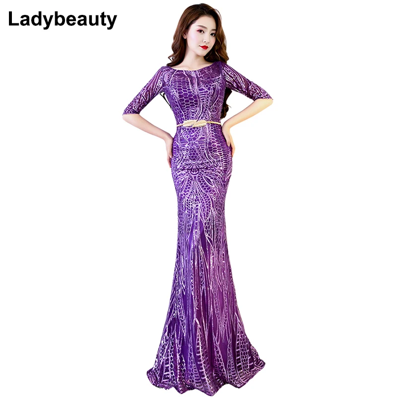 Ladybeauty Sexy Mermaid Evening Dress Half Sleeves Evening Dresses Long Formal Party Gown Vestido De Festa
Ladybeauty Sexy Mermaid Evening Dress Half Sleeves Evening Dresses Long Formal Party Gown Vestido De Festa