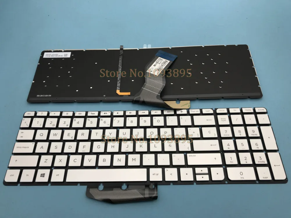 New For HP Pavilion 15-aw000 15-aw002la Laptop Latin Spanish Keyboard Silver With Backlit Small enter
New For HP Pavilion 15-aw000 15-aw002la Laptop Latin Spanish Keyboard Silver With Backlit Small enter