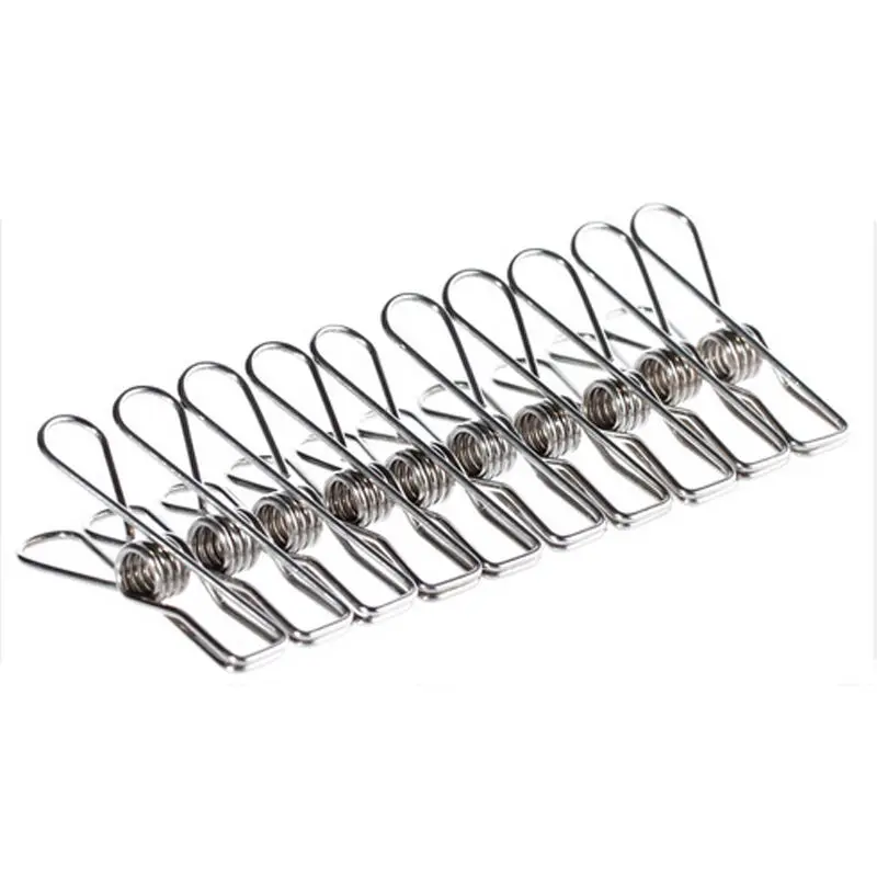 100-200pcs Stainless Steel Clothes Pegs Hanging Clips Pins Laundry Windproof Clamp
100-200pcs Stainless Steel Clothes Pegs Hanging Clips Pins Laundry Windproof Clamp