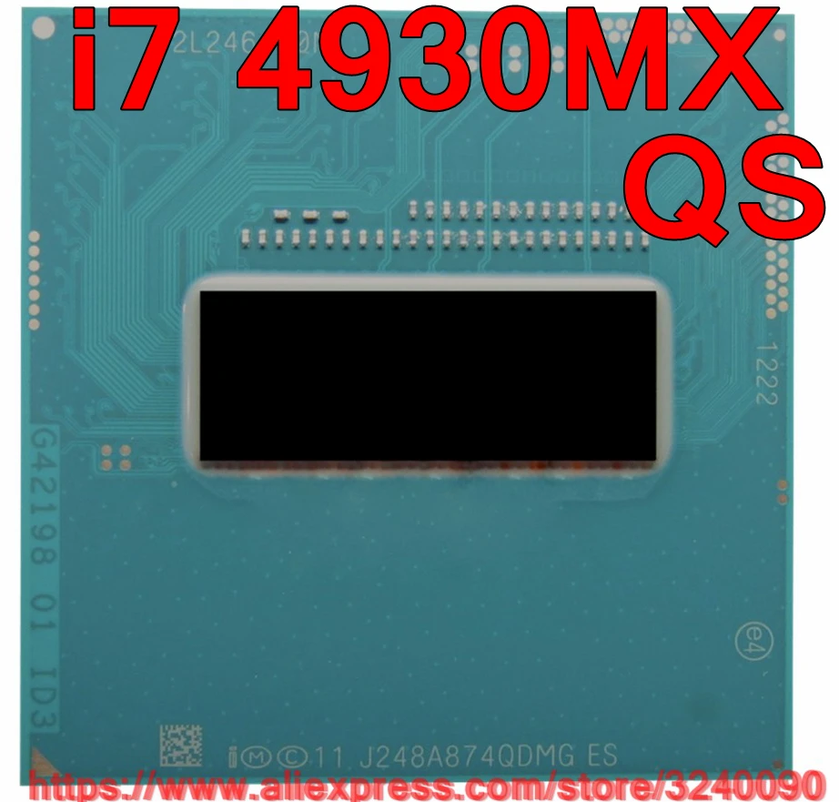 Original lntel Core i7 4930mx QS QDMG CPU (8M Cache/3.0GHz-3.9GHz/Quad-Core) i7-4930mx Laptop processor free shipping
Original lntel Core i7 4930mx QS QDMG CPU (8M Cache/3.0GHz-3.9GHz/Quad-Core) i7-4930mx Laptop processor free shipping