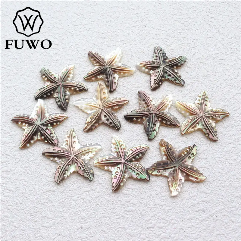 FUWO Wholesale Carved Star Shell Beads Findings Natural Mother of Pearl Shell Charm Jewelry Accessories Supply S009 26mm
FUWO Wholesale Carved Star Shell Beads Findings Natural Mother of Pearl Shell Charm Jewelry Accessories Supply S009 26mm