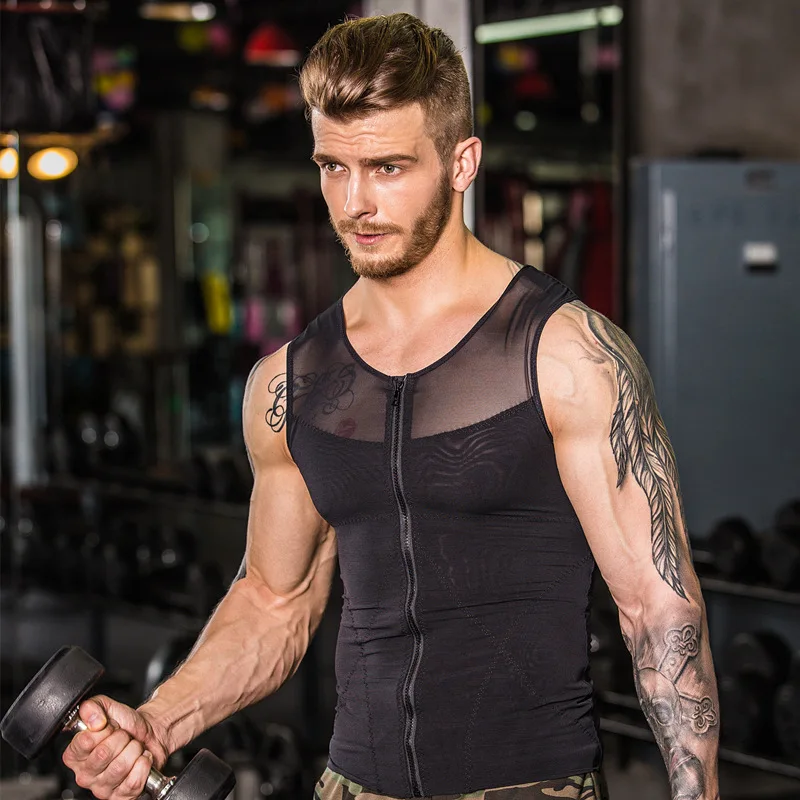 Male Body Shaper Fitness Vest Breathable Stretch Zipper Tank Tops Men Sexy Sculpting Underwear Sleeveless Workout Clothing
Male Body Shaper Fitness Vest Breathable Stretch Zipper Tank Tops Men Sexy Sculpting Underwear Sleeveless Workout Clothing
