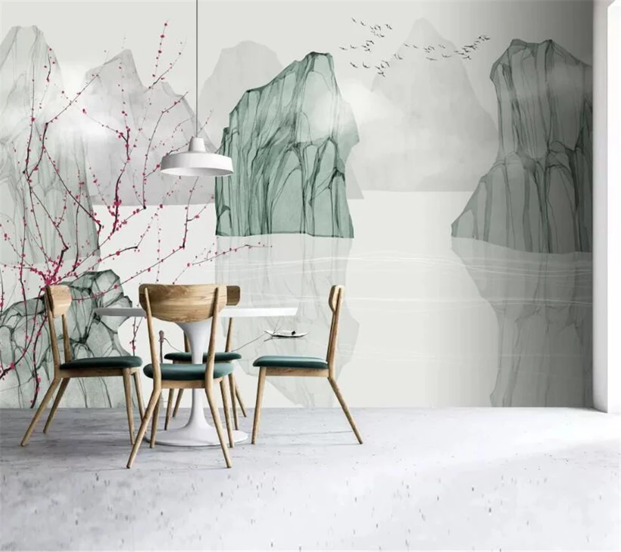 wellyu Custom Wallpaper papier peint Chinese modern art ink landscape landscape background wall painting decorative painting
wellyu Custom Wallpaper papier peint Chinese modern art ink landscape landscape background wall painting decorative painting