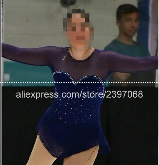 Figure Skating Dress Custom Women Competition Ice Skating Dresses For Girls Blue Ice Figure Skating Dress Free Shipping B7
Figure Skating Dress Custom Women Competition Ice Skating Dresses For Girls Blue Ice Figure Skating Dress Free Shipping B7