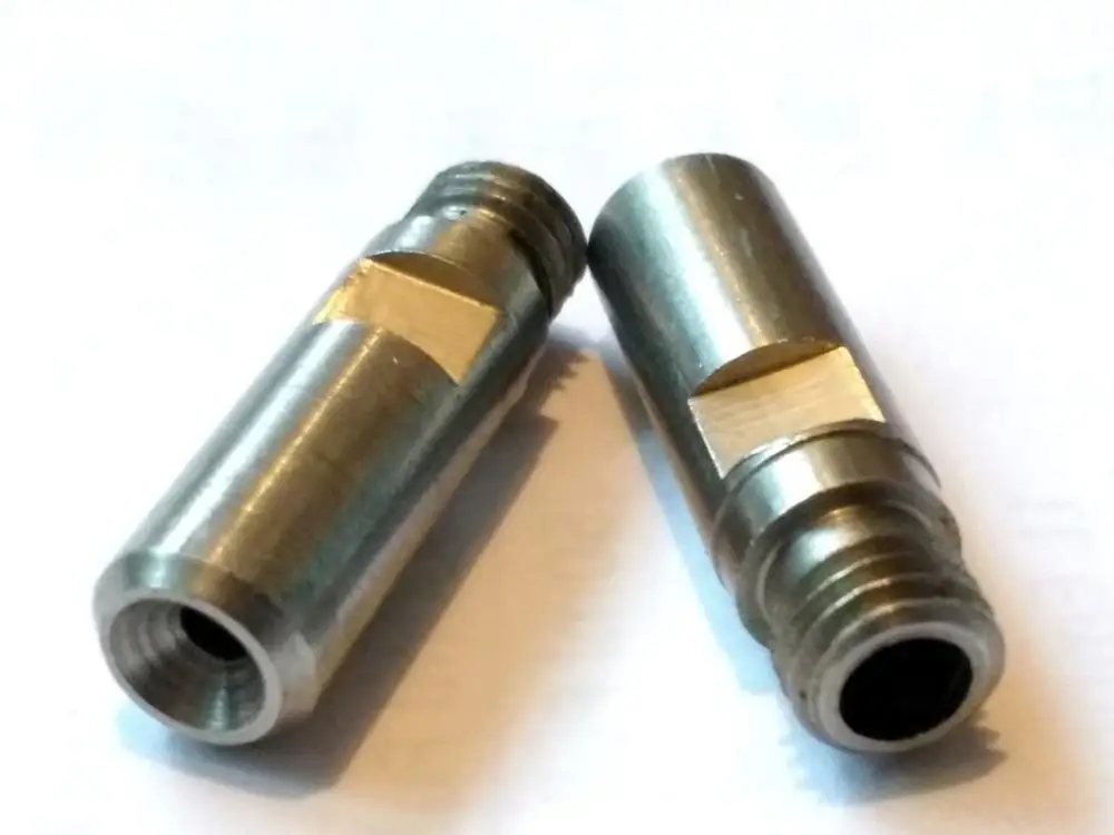 2pcs MK10 Guide Tube - stainless steel M7 Threaded Throat heater break for 3D Printers
2pcs MK10 Guide Tube - stainless steel M7 Threaded Throat heater break for 3D Printers