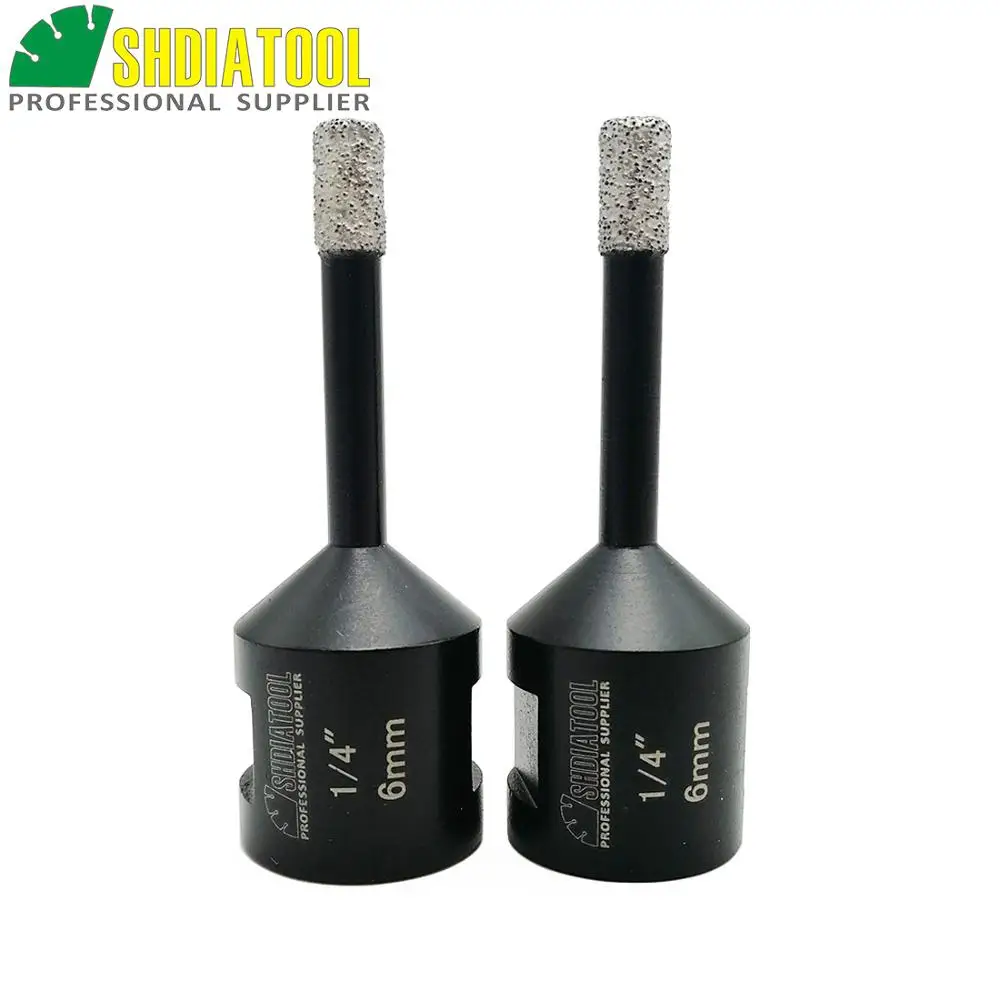 Коронка SHDIATOOL вакуумная с алмазным напылением для сухого сверления, сверло для гранита, мрамора, плитки, 2 шт., диаметр 1/4/6 мм, 5/8-11
Коронка SHDIATOOL вакуумная с алмазным напылением для сухого сверления, сверло для гранита, мрамора, плитки, 2 шт., диаметр 1/4/6 мм, 5/8-11