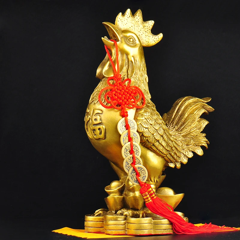 Brass Rooster Statue Feng Shui Handmade Chicken Figurine Collection Home Decor
Brass Rooster Statue Feng Shui Handmade Chicken Figurine Collection Home Decor