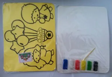 Sand art kits for children's educational toys diy toys 15x21cm with color sand
Sand art kits for children's educational toys diy toys 15x21cm with color sand