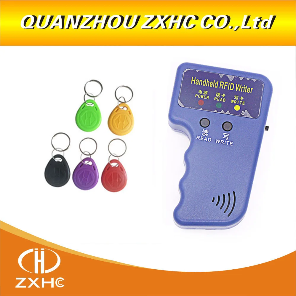 Handheld 125KHz EM4100 RFID Copier Writer Duplicator Programmer Reader T5577 EM4305 keyfobs tags
Handheld 125KHz EM4100 RFID Copier Writer Duplicator Programmer Reader T5577 EM4305 keyfobs tags