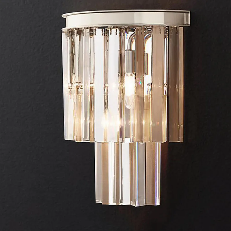Modern Simple Crystal Wall Lights Chrome Body For Home E14 LED Living Room Study Lamp
Modern Simple Crystal Wall Lights Chrome Body For Home E14 LED Living Room Study Lamp