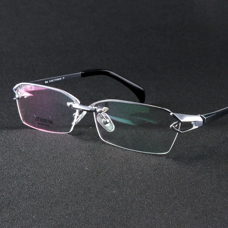 Pure Titanium Half Rim eyeglasses frame unique designer Men Glasses suit reading clear glasses optical prescpriton eyewear gafas
Pure Titanium Half Rim eyeglasses frame unique designer Men Glasses suit reading clear glasses optical prescpriton eyewear gafas