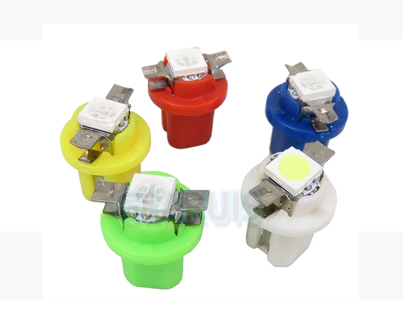 100 шт. T5 B8.5D 1 SMD 5050 светодиод 1SMD автомобильный клин внутренняя панель приборной панели предупреждающий индикатор базовый светильник DC12V белый красный синий
100 шт. T5 B8.5D 1 SMD 5050 светодиод 1SMD автомобильный клин внутренняя панель приборной панели предупреждающий индикатор базовый светильник DC12V белый красный синий