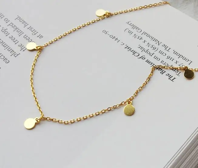 18K Yellow Gold Authentic 925 Sterling silver Lucky Coin LUCKY Statement Necklace Choker jEWELRY C-B335
18K Yellow Gold Authentic 925 Sterling silver Lucky Coin LUCKY Statement Necklace Choker jEWELRY C-B335
