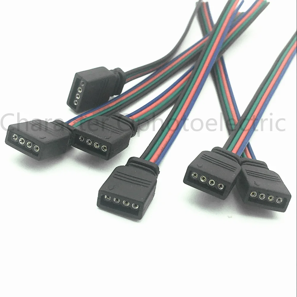 10/20/50/100 pcs/lot 4 pin Female plug RGB Connector Cable For SMD 3528 5050 RGB LED Strip Lighting
10/20/50/100 pcs/lot 4 pin Female plug RGB Connector Cable For SMD 3528 5050 RGB LED Strip Lighting