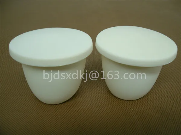 99.3% alumina crucible / 70ml / with lids / Arc-Shaped / corundum crucible / Al2O3 ceramic crucible / Sintered crucible
99.3% alumina crucible / 70ml / with lids / Arc-Shaped / corundum crucible / Al2O3 ceramic crucible / Sintered crucible
