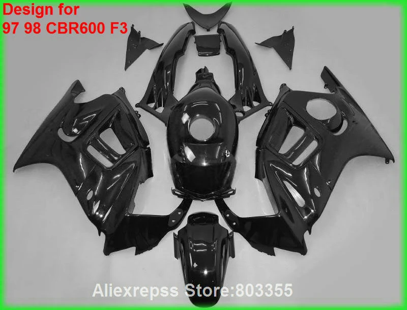 Все черные Обтекатели для HONDA CBR 600 F3 1998 1997 / 97 98 (глянцевый) cbr600 комплект обтекателей xl70
Все черные Обтекатели для HONDA CBR 600 F3 1998 1997 / 97 98 (глянцевый) cbr600 комплект обтекателей xl70