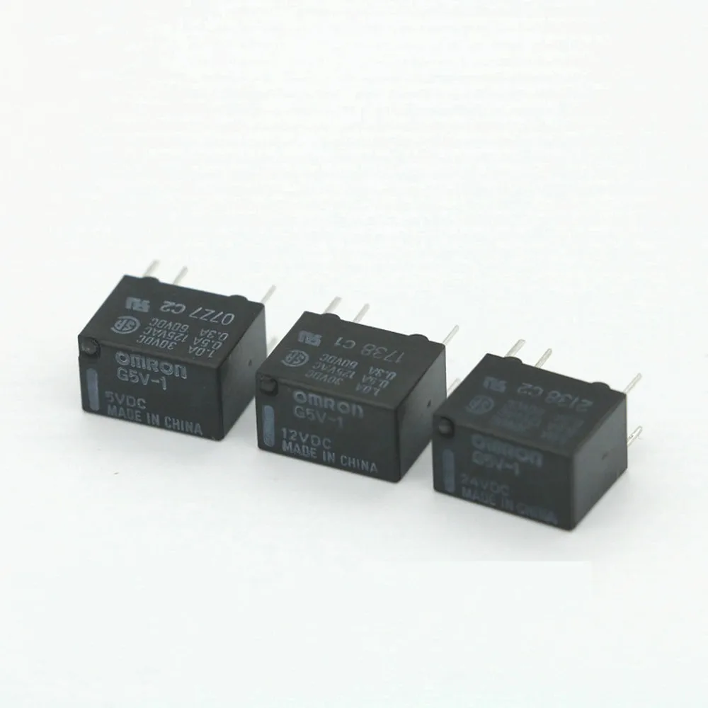 New Original G5V-1-5VDC G5V-1-12VDC G5V-1-24VDC 1A 6PIN one open one close Signal relay 10PCS/lot
New Original G5V-1-5VDC G5V-1-12VDC G5V-1-24VDC 1A 6PIN one open one close Signal relay 10PCS/lot