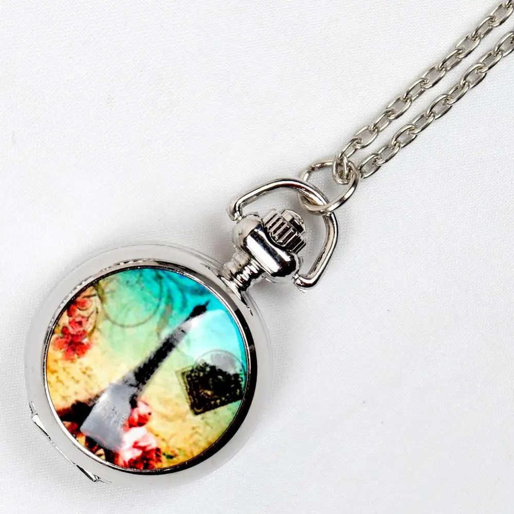 Small French Eiffel Tower pocket watch with necklace European style retro fashion watch
Small French Eiffel Tower pocket watch with necklace European style retro fashion watch