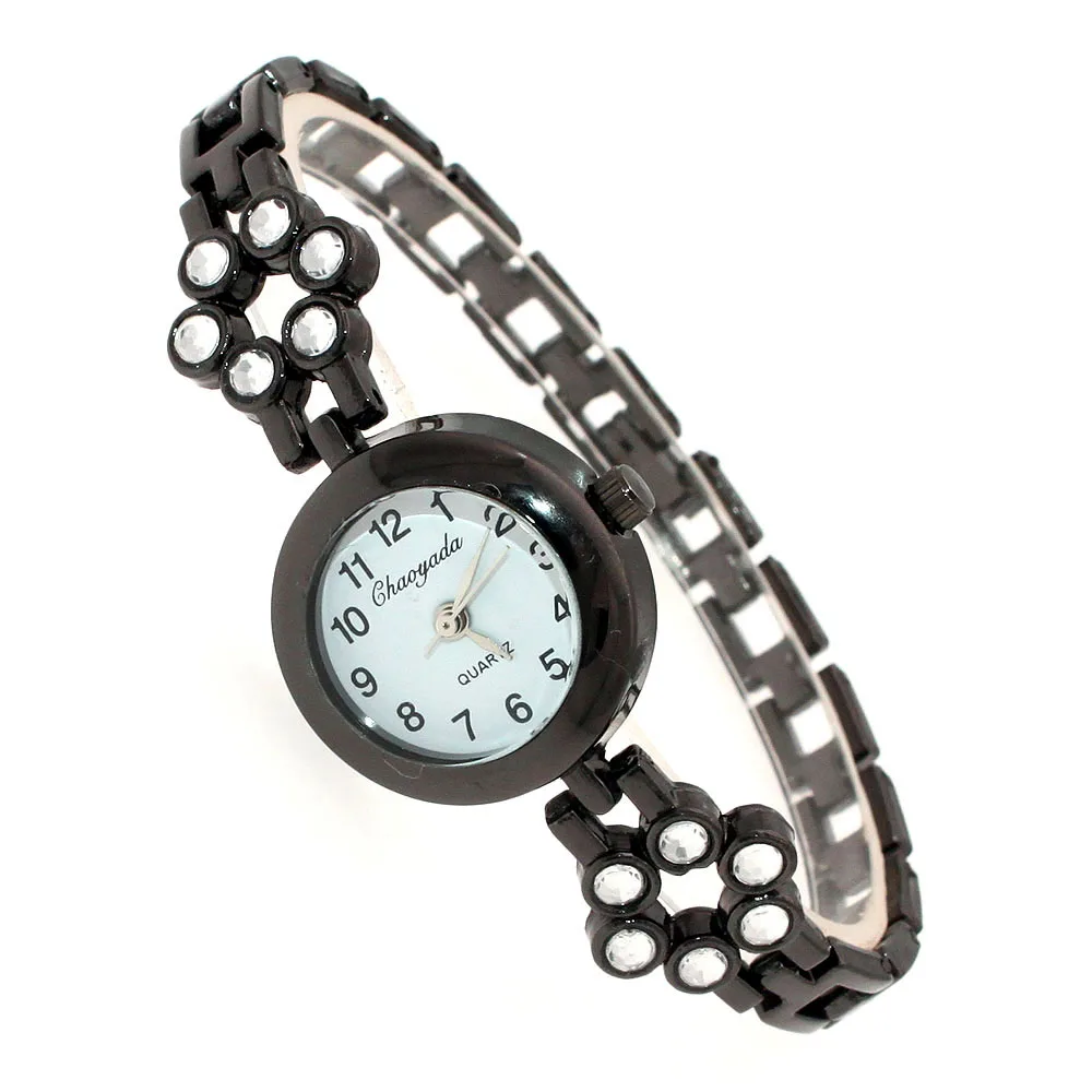 New Chaoyada Luxury Black Watches Ladies Quartz Watch Dress Fashion Casual Women Watches Rhinestone Bracelets Watches O144
New Chaoyada Luxury Black Watches Ladies Quartz Watch Dress Fashion Casual Women Watches Rhinestone Bracelets Watches O144