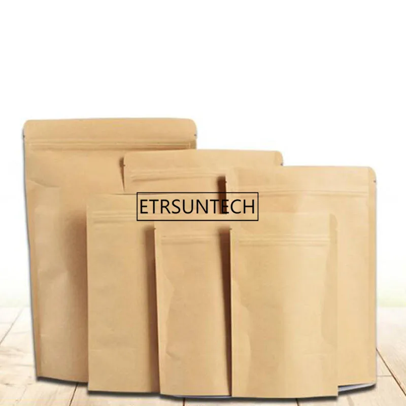 Zipper Brown Kraft Paper Bag Aluminum Foil Packaging Bag Coffee Tea Snack Food Storage Self Seal Bag
Zipper Brown Kraft Paper Bag Aluminum Foil Packaging Bag Coffee Tea Snack Food Storage Self Seal Bag