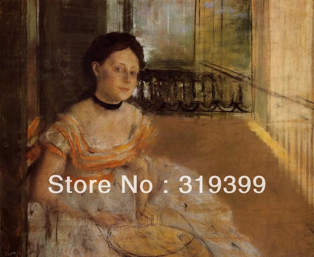 Oil Painting Reproduction on Linen Canvas,Woman Seated on a Balcony by edgar degas ,Free Shipping,100%handmade
Oil Painting Reproduction on Linen Canvas,Woman Seated on a Balcony by edgar degas ,Free Shipping,100%handmade