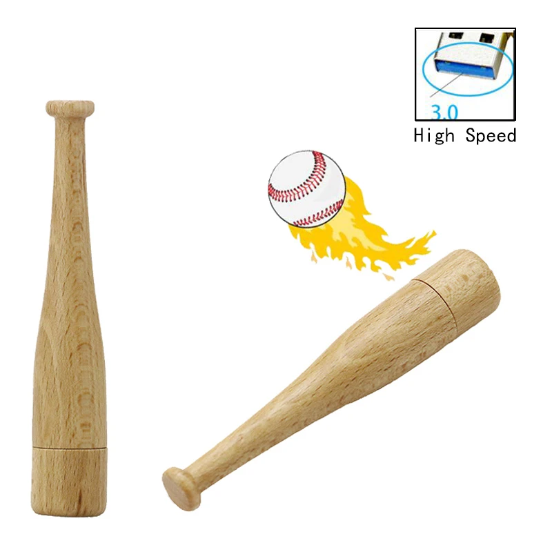 Wood Baseball Bat USB 3.0 USB Flash Drive 64GB 32GB 16GB 8GB 4GB Pen Drive Pendrive Disk Memory Pen Drive Stick USB Key Gift
Wood Baseball Bat USB 3.0 USB Flash Drive 64GB 32GB 16GB 8GB 4GB Pen Drive Pendrive Disk Memory Pen Drive Stick USB Key Gift