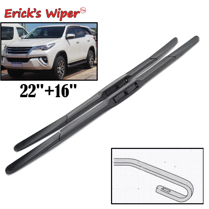 Erick's Wiper Front Hybrid Wiper Blades For Toyota Fortuner AN150 AN160 2015 - 2023 Windshield Windscreen Window Brushes 22"+16"
Erick's Wiper Front Hybrid Wiper Blades For Toyota Fortuner AN150 AN160 2015 - 2023 Windshield Windscreen Window Brushes 22"+16"