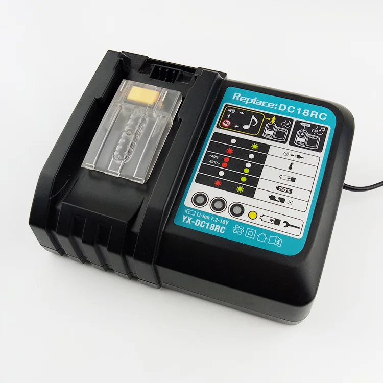 DC18RC 7.2V-18V Rapid Power Tools Battery Charger Tool Li-ion Charger for Makita Power Tool Battery DC18RA DC18RC DC7100
DC18RC 7.2V-18V Rapid Power Tools Battery Charger Tool Li-ion Charger for Makita Power Tool Battery DC18RA DC18RC DC7100
